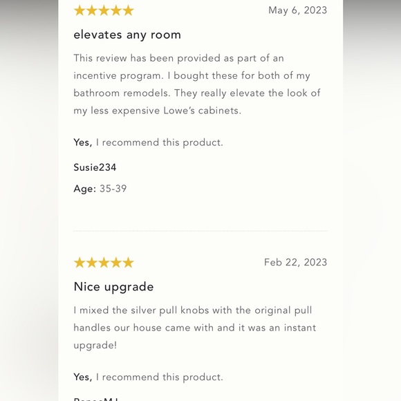 Mother-Of-Pearl Knobs-Gold - Picture 3 of 6